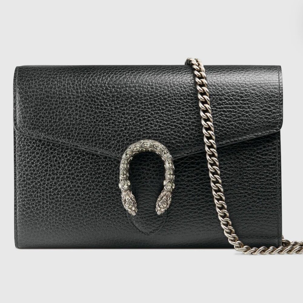 Gucci Dionysus Mini Leather Chain Wallet
